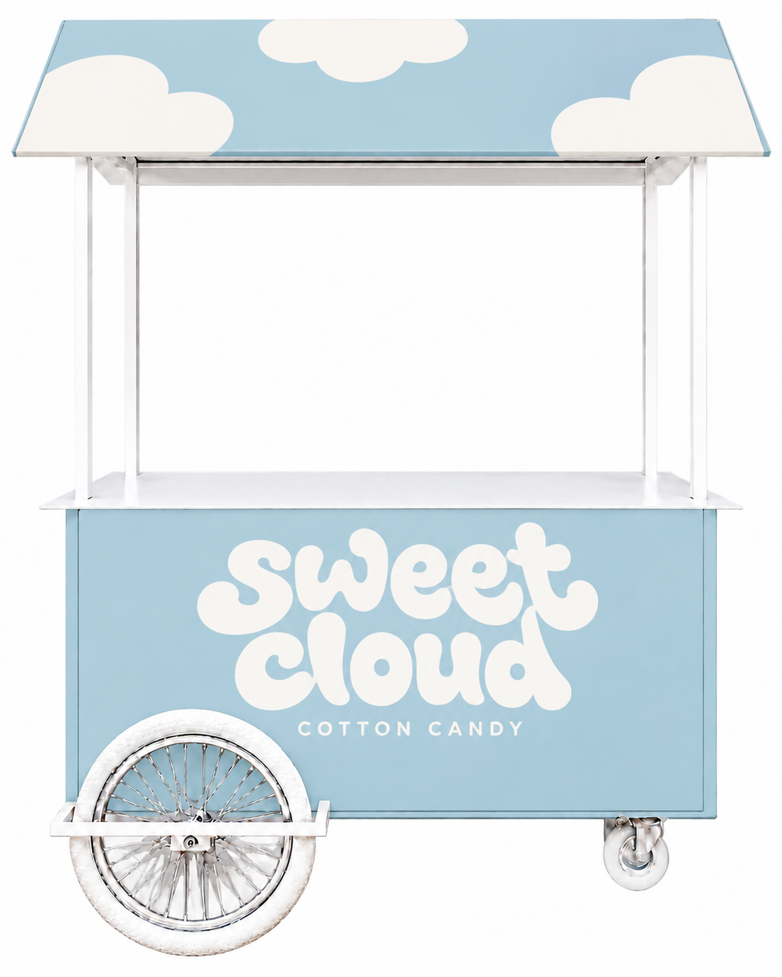Wózek Mobilny — Pastelowy Błękit